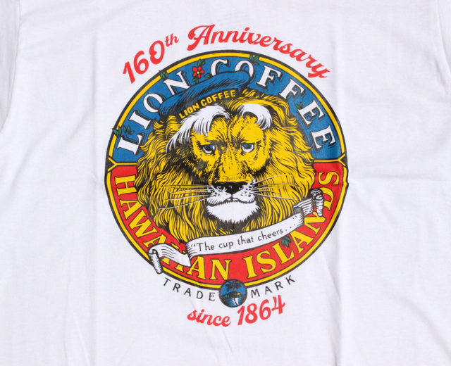 ライオンコーヒー 160周年記念 半袖Tシャツ